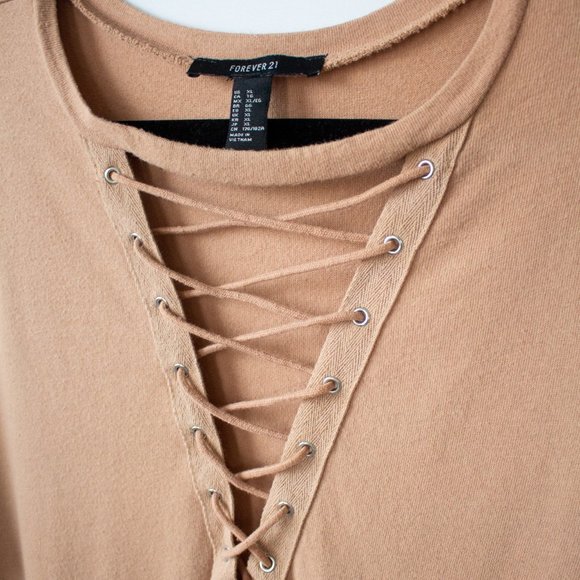 Forever 21 Tan Mid-Length Dress - Picture 4 of 4